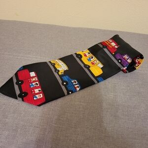SAVE THE CHILDREN MENS TIE "Bumper To Bumper " By Todd And Adam Age 12 100% Silk